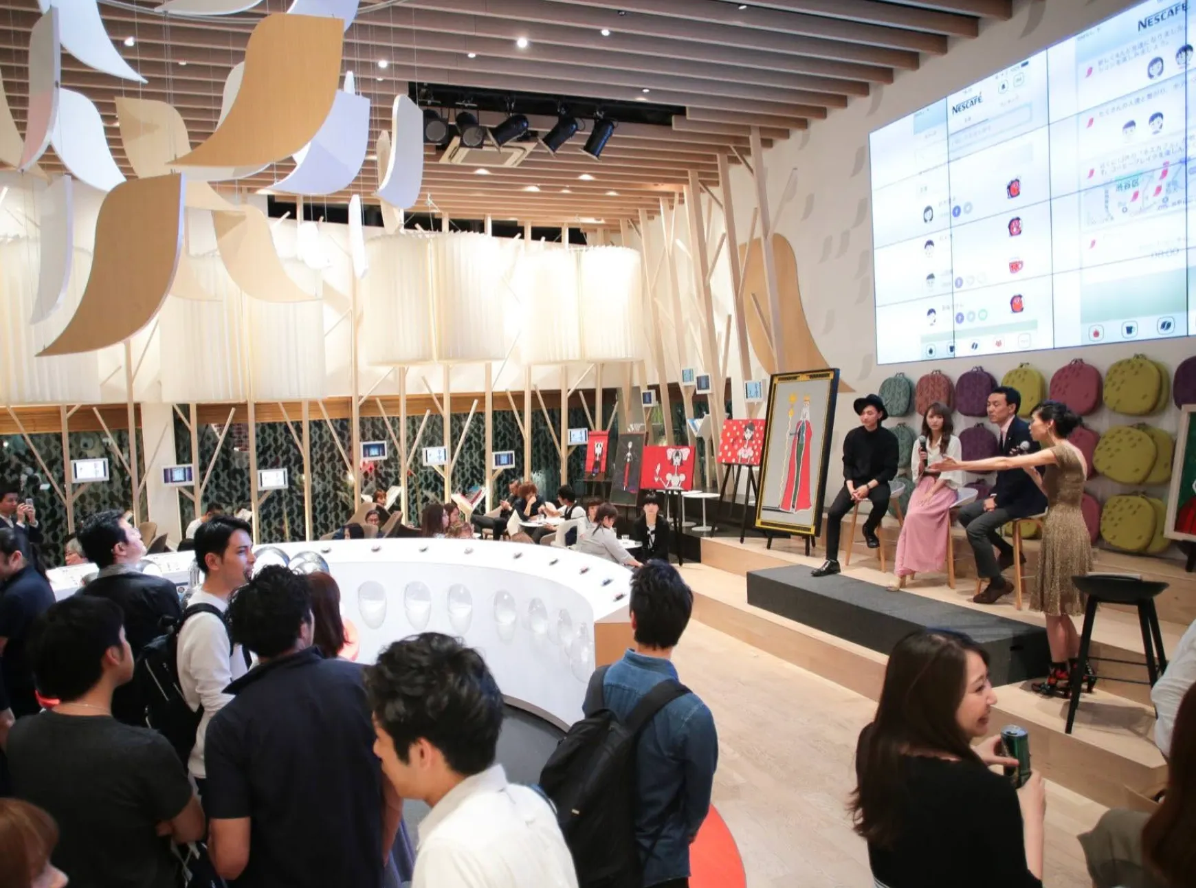 ネスカフェ原宿での発表イベント